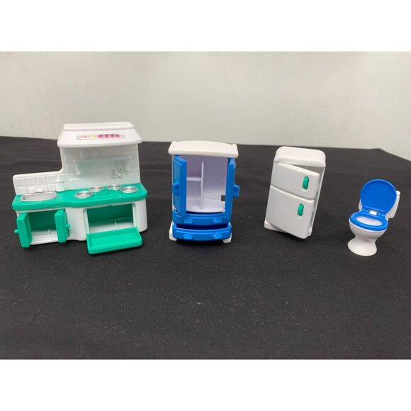 Keenway Happy Home Take Away Doll House Replacement Furniture Appliances White B - Picture 10 of 11